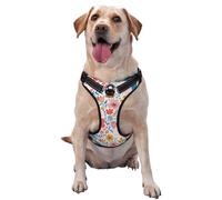 Floral Ditsy Pattern Dog Harness - Lightweight,Soft,Adjustable Small Harness and Leash Set, Suitable for Puppy Small and Medium-Sized Dog-Small