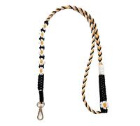 Floral Dog Lead for Small Medium Dogs, Hand Braided Soft Cotton Rope Puppy Leash with 150cm Length, Thick Comfortable Grip for Daily Walking and Training, Pet Photography Accessories (1.5m,COLOUR 2)