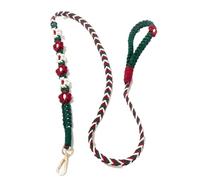 Floral Dog Lead for Small Medium Dogs, Hand Braided Soft Cotton Rope Puppy Leash with 150cm Length, Thick Comfortable Grip for Daily Walking and Training, Pet Photography Accessories (1.5m,COLOUR 3)