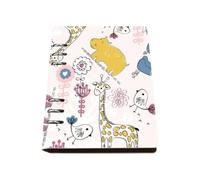Floral Doodles Notebook A5, Pu Leather Notebooks A5, Lined Paper Reporters Notebook Spiral 180Pages/90Sheets, Journal for Meeting, Work Book for Office, University Stationery Journal Diary