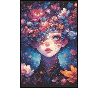 Floral Dream Journal: Lined 6x9 Notebook with Margin | 110 Pages | Fantasy-Inspired Cover for Teens and Students