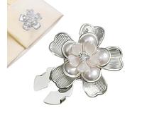 Floral Dress Fasteners, Decorative Suit Shirt Links, Polished Finish with Clip Backing, Luxury Wedding Party Jewelry Piece, Menswear Accessory with Stylish Detail, Fashion Statement for Tuxedo Outfit