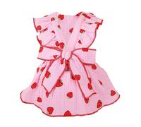 Floral Dress Harness For Dogs - Dress With Harness For Dogs | Dress With Harness For Cats | Floral Princess Skirt For Puppies - Breathable Bow Tie Dress C