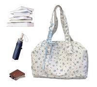 Floral Duffel Bag - Large Capacity Flower 45cm Waterproof Shoulder Bag Cute Weekend Travel Bag | Soft Luggage Storage Bag for Workout, a, riferimento alla descrizione, Please refer to description