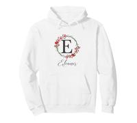 Floral Eleanor Name Flower Personalized Name Eleanor Pullover Hoodie