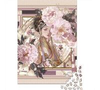 Floral Elegance Art Print Jigsaw Puzzles Puzzles for Adults Kids. 1000 Piece Impossible Challenge Toy Educational Game Home Decoration for Adults& Kids Age 14 Years Up 52x38cm/1000pcs