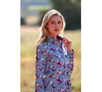 Floral Elegance Stripe & Chain Womens Print Shirt CLAUDIO LUGLI Purple 14