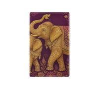 Floral Elephant Plum Purple Blank Electrical Wall Plate, 4.50 x 2.76 Inches, PC Outlet Covers for Unused Switches, Unused Outlet Cover