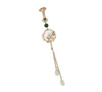 Floral Embossed Metal Pin with Secure Clasp Chinese Four Plant Design Formal Occasion Decoration Alloy Cheongsam Accessory