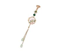 Floral Embossed Metal Pin with Secure Clasp Chinese Four Plant Design Formal Occasion Decoration Plums Orchids Chrysanthemum Pin