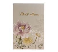 Floral Embossed Scrapbook Memory Book with Removable Pages Holds 100 Photos Ideal for Preservation Scrapbook with Insert Pages