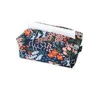 Floral Embroidered Jacquard Tissue Box Cover Pouch