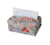 Floral Embroidered Jacquard Tissue Box Cover Pouch