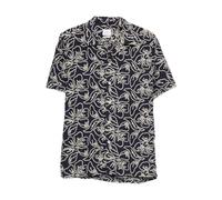 Floral Embroidered Short-Sleeve Shirt XL