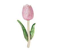 Floral Enameled Alloy Brooch Stylish Vintage Accessory For Scarves Jackets & Handbags Women's Jewelry Jewelry Pin