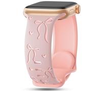 Floral Engraved Bands Compatible with Apple Watch Band for Women
