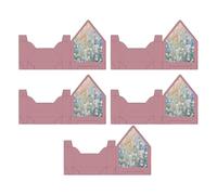 Floral Envelope Boxes - 5 Pieces Envelope in the Shape of a Handbag for Flowers to Fold and Store, Floral Envelope Box - for Wedding, Engagement, Birthday, Gift