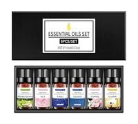 Floral Essential Oils Blends Gift Set, Relaxing Diffuser Oils for Sleep, Self-Care & Aromatherapy - Rose, Jasmine, Lavender & More - 6 x 10ml