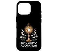 Floral Eucharistic Adoration Catholic Case for iPhone 16 Pro