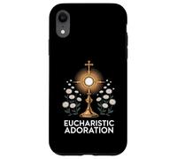 Floral Eucharistic Adoration Catholic Case for iPhone XR