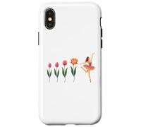 Floral Evolution of Ballerina Blooming Ballet Dancer Case for iPhone X/XS