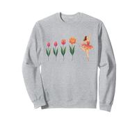 Floral Evolution of Ballerina Blooming Ballet Dancer Sweatshirt