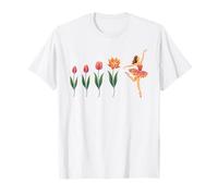 Floral Evolution of Ballerina Blooming Ballet Dancer T-Shirt