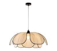 Floral Fabric Pendant Light Fixture 60cm Diameter Ideal for Bedroom Living Room Kitchen Hallway Stylish Suspension Lampshade for Home Decor