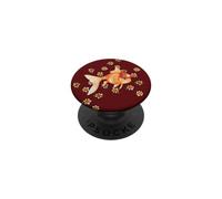 Floral Fancy Oranda Goldfish lovers illustration PopSockets Adhesive PopGrip