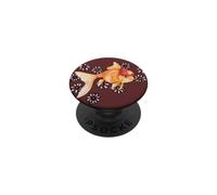 Floral Fancy Oranda Goldfish lovers illustration PopSockets Adhesive PopGrip