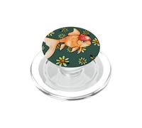 Floral Fancy Oranda Goldfish lovers illustration PopSockets PopGrip for MagSafe