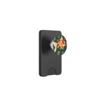 Floral Fancy Oranda Goldfish lovers illustration PopSockets PopWallet for MagSafe