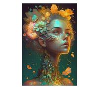 Floral Fantasy Portrait -3 Classic Jigsaw Puzzle for Adults, 1000 PCS