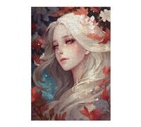 Floral Fantasy Portrait -8 Jigsaw Puzzle for Adults, 300 PCS