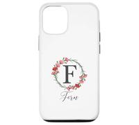 Floral Fern Name Flower Personalized Name Fern Case for iPhone 12/12 Pro