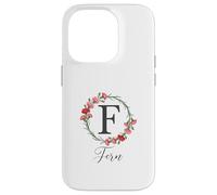 Floral Fern Name Flower Personalized Name Fern Case for iPhone 14 Pro