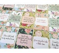 Floral Fertility Positive Affirmation Cards, IVF, IUI, SMBC