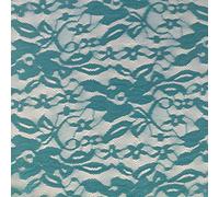 Floral Fiona Lace Fabric Material - Teal, 1/2Mtr - 140cm x 50cm