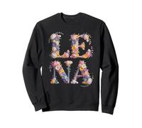 Floral First Name LENA Cottagecore Girl Birthday Party Sweatshirt