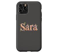 Floral First Name SARA Girl Cottagecore Mom Birthday Party Case for iPhone 11 Pro