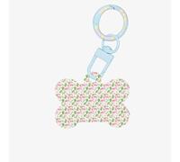 Floral Flamingo Botany Printing Acrylic Dog Bone Ornament Pet Tags Key Chain Holiday for Lovers Dogs Gift
