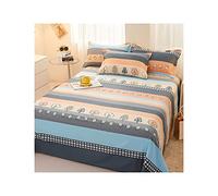 Floral Flat Sheet Only 1 - Piece 100% Cotton Flower Top Sheet Extra Soft Flat Bed Sheets for Single/Twin Queen King Size Bed Adult Children Boys and Girls ( Color : Blue C , Size : 230x230cm-90x90" )