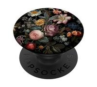 floral flower beautiful flowers and leaves green PopSockets Swappable PopGrip