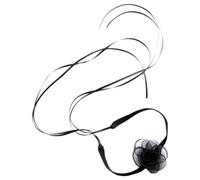 Floral Flower Choker Black Cloth Neck Decor for Women Daily Wear | Elegant Graceful Bloom Shape, Soft Design and Comfortable Feel, Banquet Styling Lasting Service Life