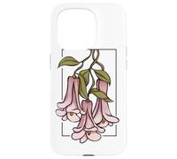 Floral Flower with Large Bell Blossoms Bellflower Case for iPhone 15 Pro
