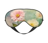 Floral Flowers Daisies Print Eye Mask,Silk-Like Sleep Mask,Night Sleeping Mask for Men Women,for Sleep Relaxation