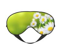 Floral Flowers Daisies Sleep Eye Mas Updated Design Light Blocking Night Eye Blinder Men Women Shift Work Travel