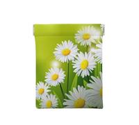 Floral Flowers Daisies, Squeeze Top Wallet Women Storage Bag Small Coin Purse Change Pouch