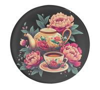 Floral Flowers Tea Cup Teapot Fridge Magnets Refrigerator Magnets 2PCS