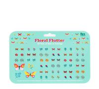 Floral Flutter Stick On Earrings (30 pairs)